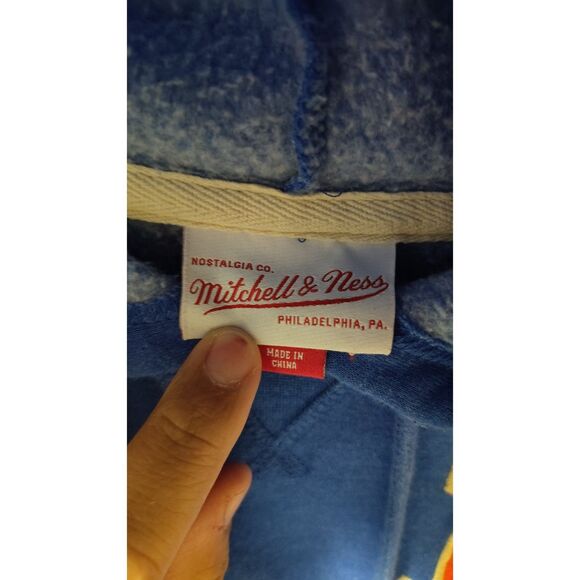 Mitchell & Ness Women's Blue Retro Denver Broncos Logo Hoody XL - Picture 7 of 8